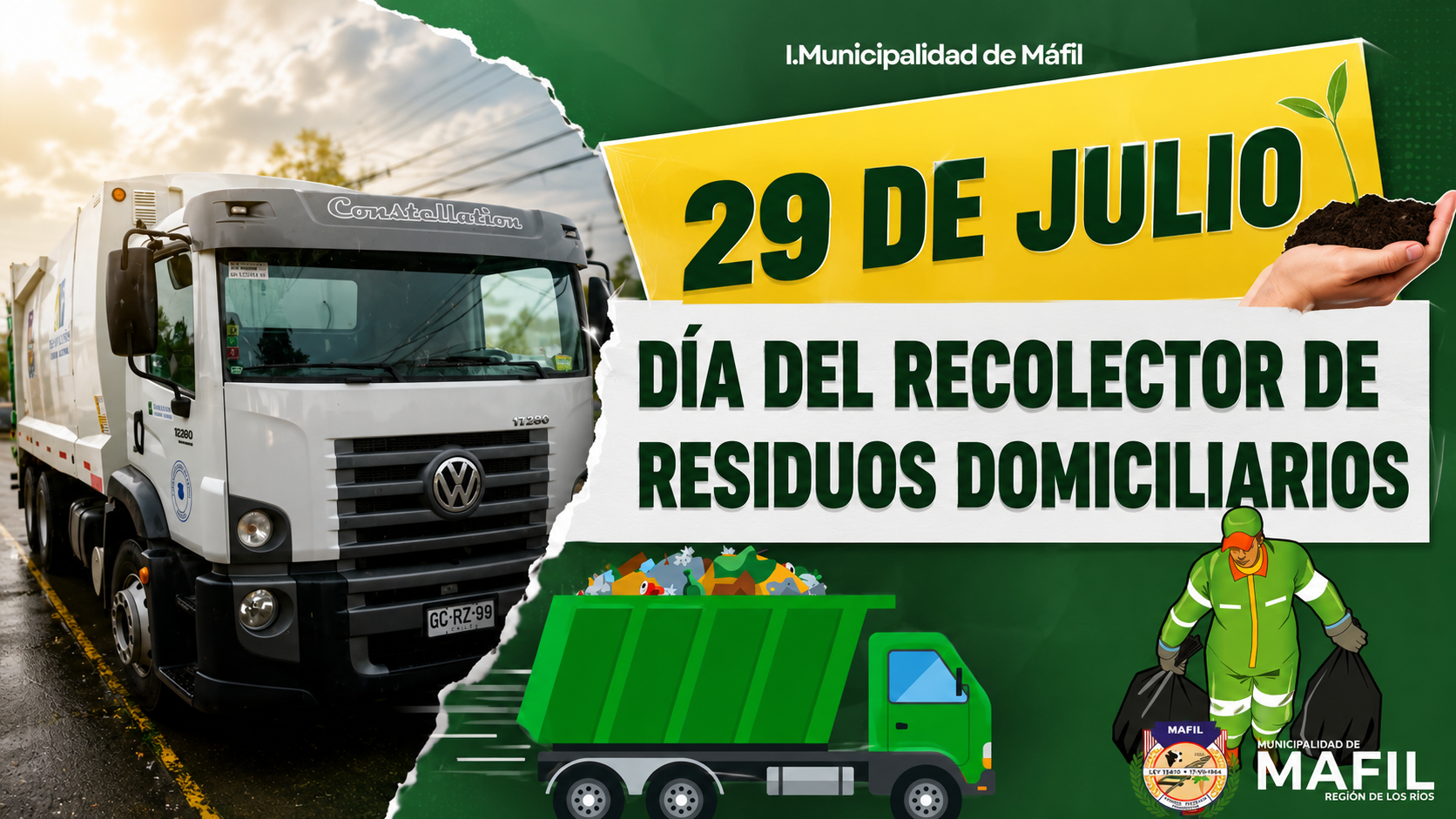 29 de julio – Día del Recolector y recolectora de Residuos Domiciliarios